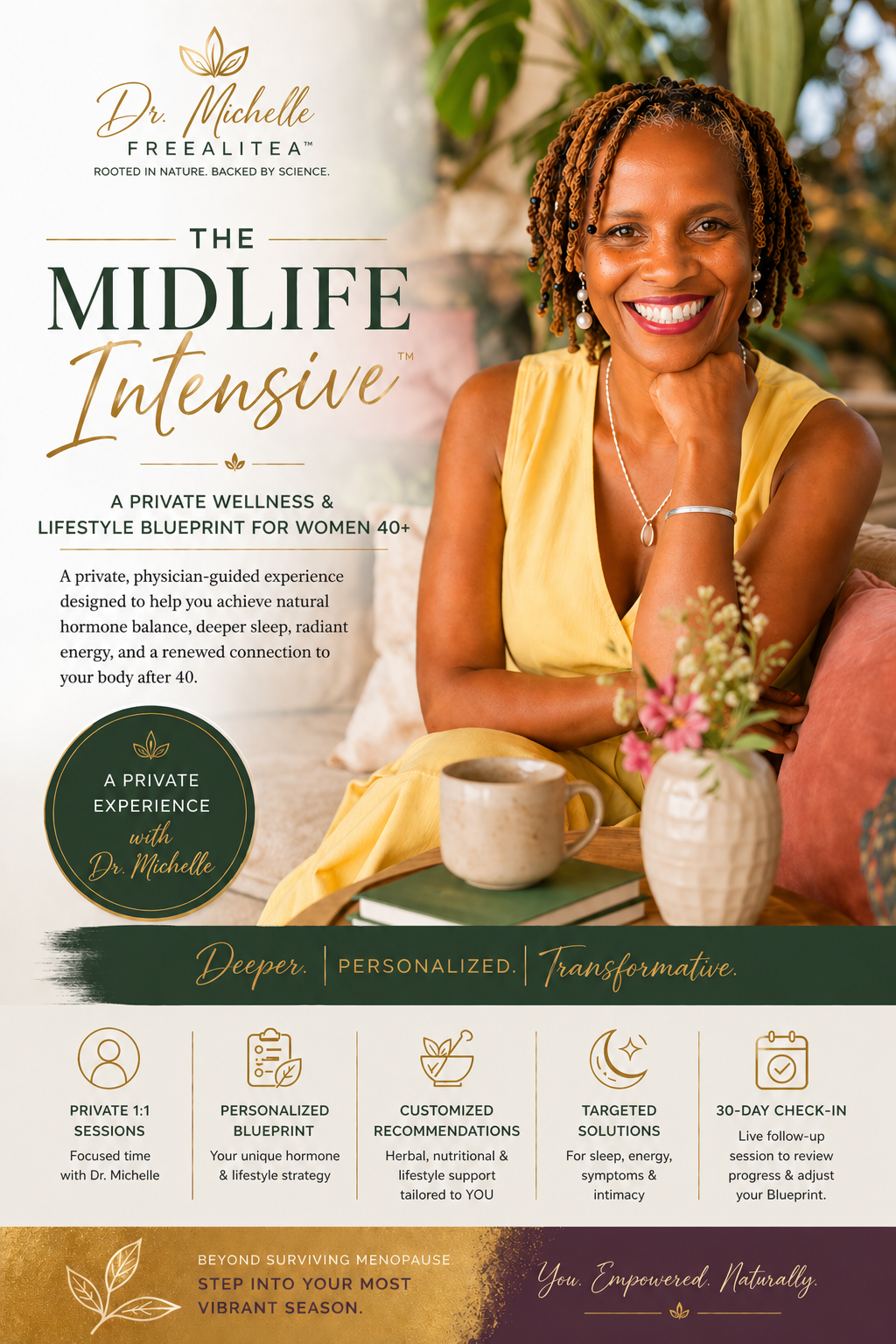 The Midlife Intensive™ A Private Wellness & Lifestyle Blueprint for Women 40+