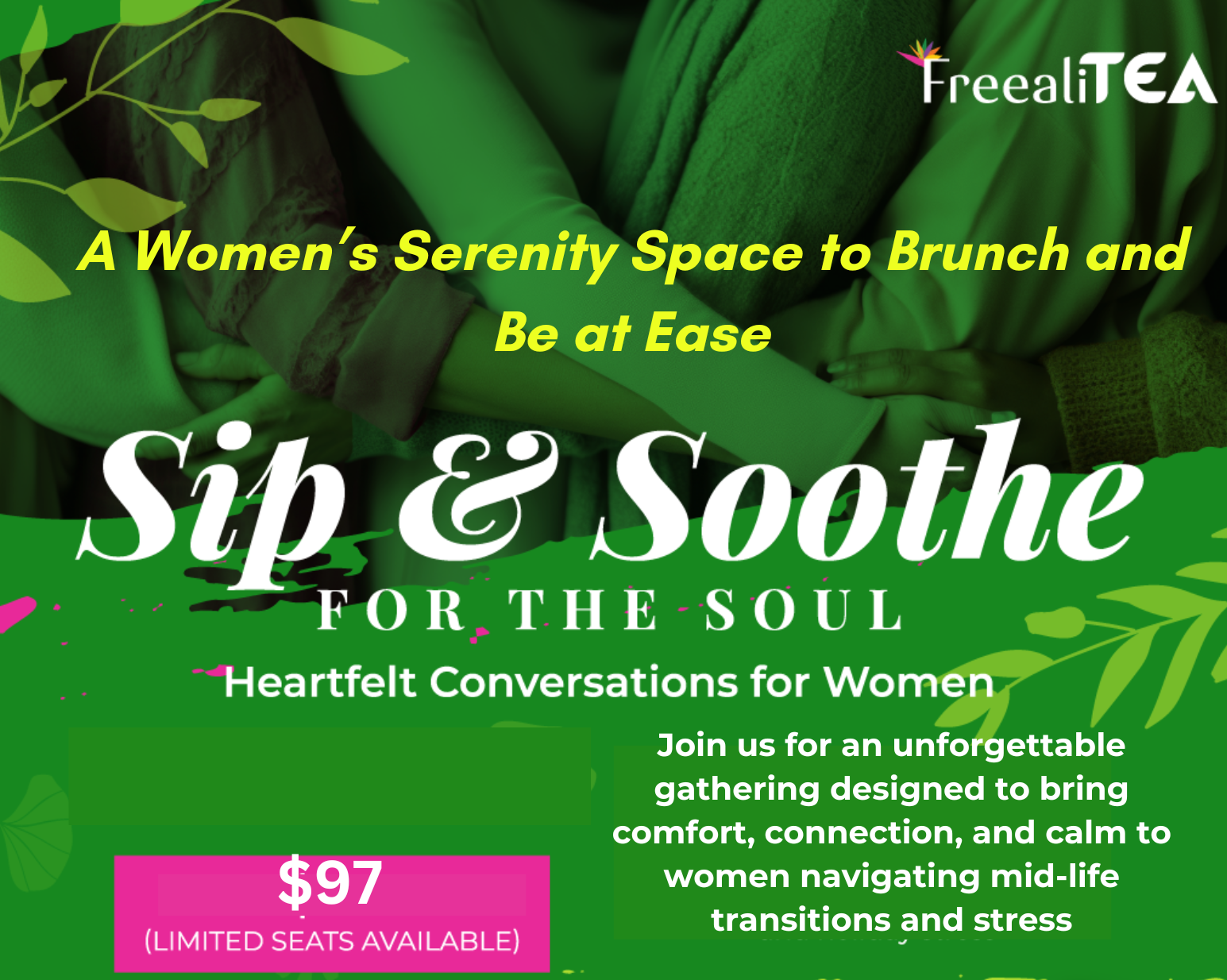 Sip & Soothe for the Soul: A Women’s Serenity Space to Brunch and Be at Ease